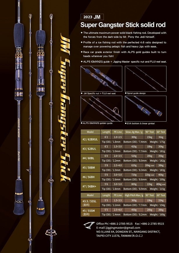 Jigging Master Süper Gangster Stick Solid #3 62BUL Jig Kamış