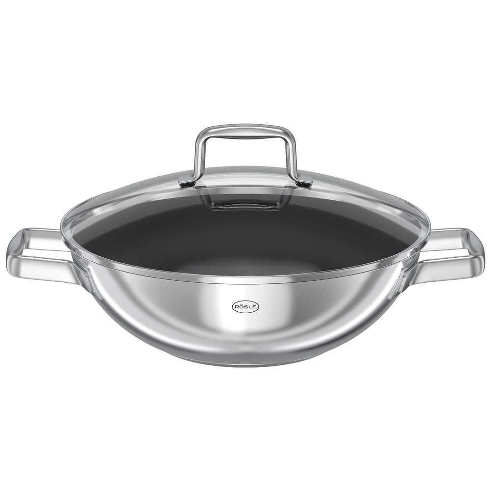 Rösle Moments Cam Kapaklı Wok Tavası 28 cm 13313