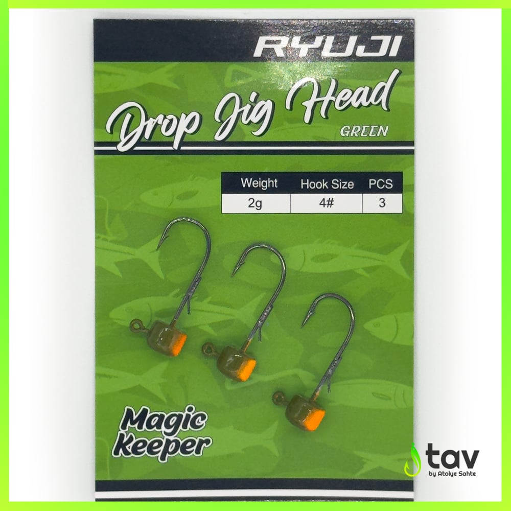 Drop Jighead Green UV