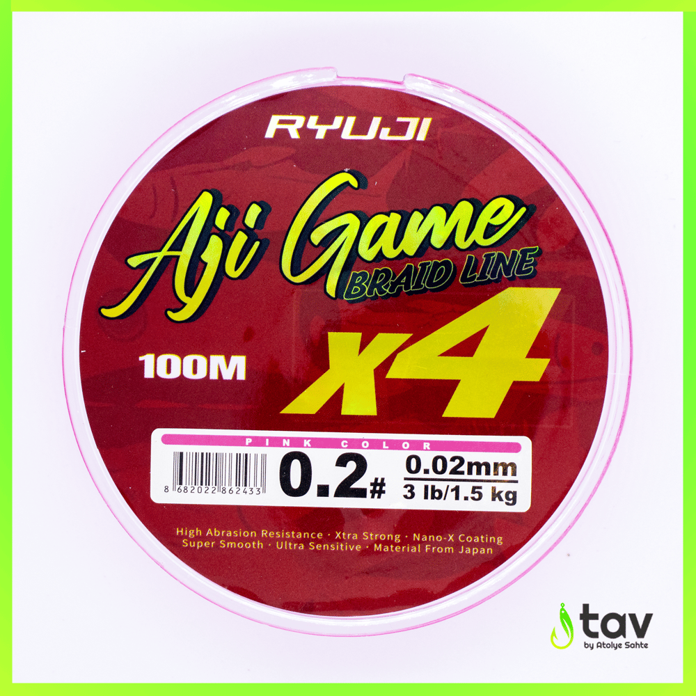 Ryuji Aji Game 4x 0,02mm 100m Pink