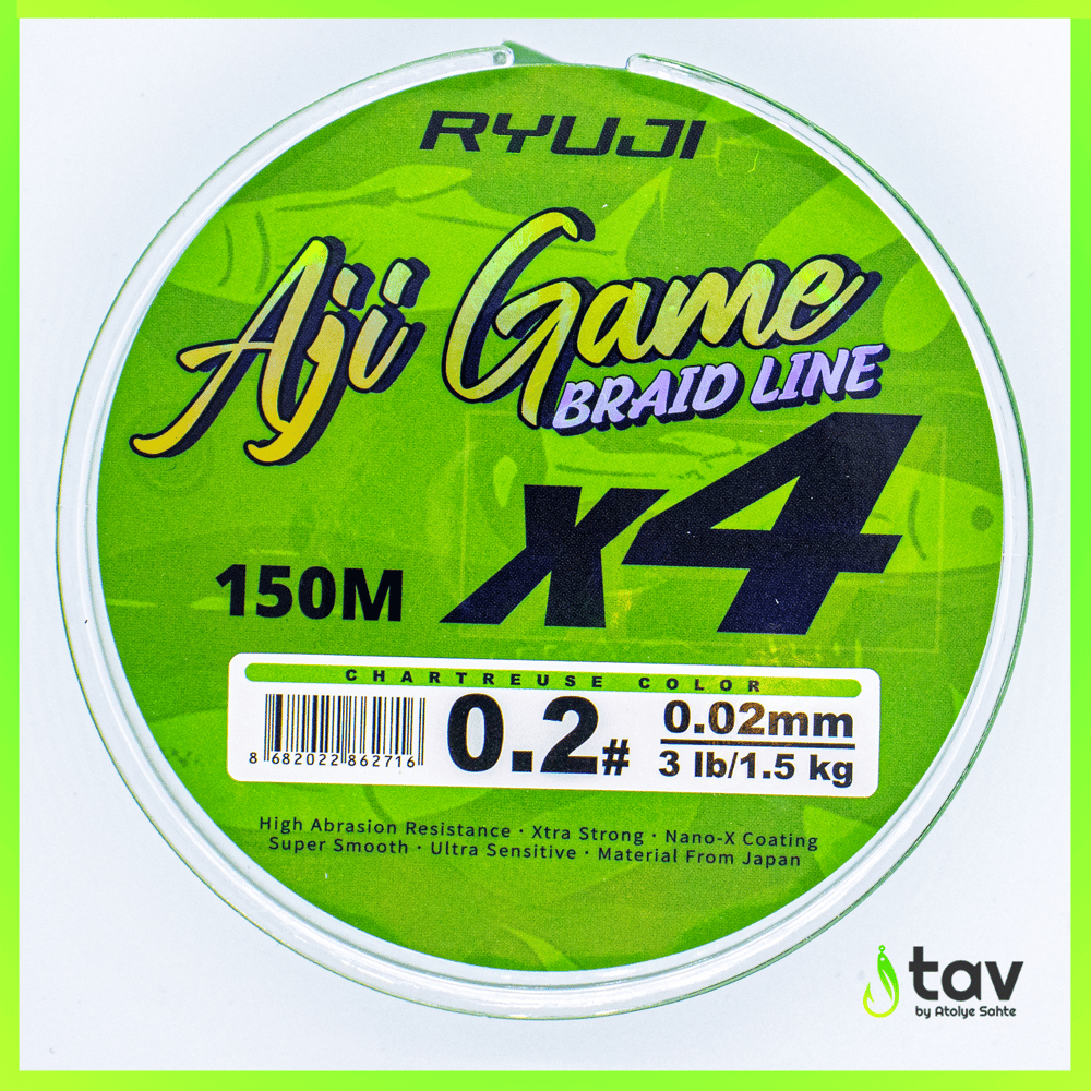 Ryuji Aji Game 4x 0,2PE 150m Chartreuse