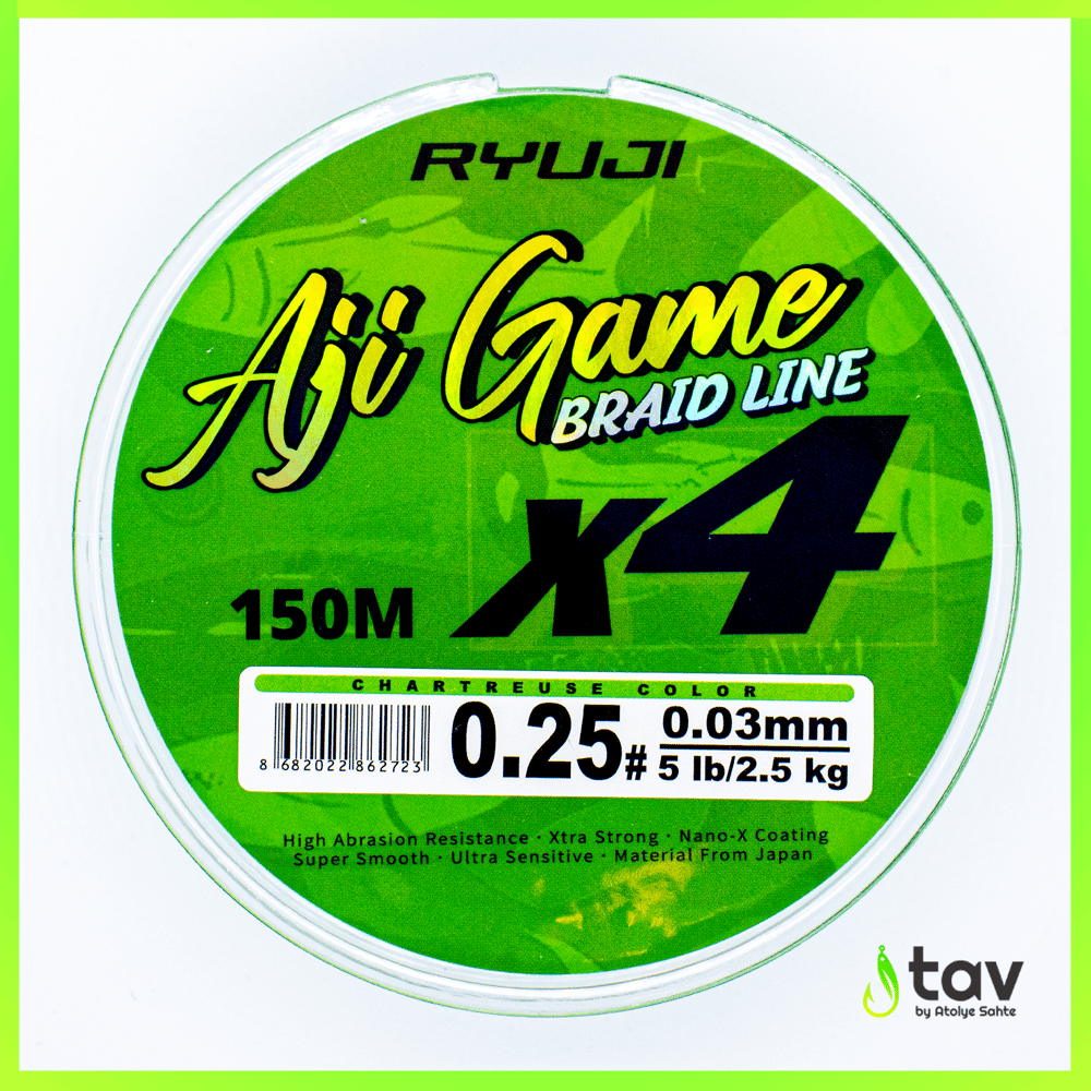 Ryuji Aji Game 4x 0,03mm 150m Chartreuse