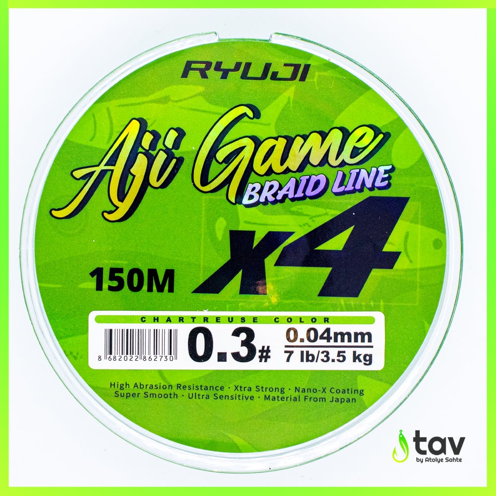 Ryuji Aji Game 4x 0,04mm 150m Chartreuse