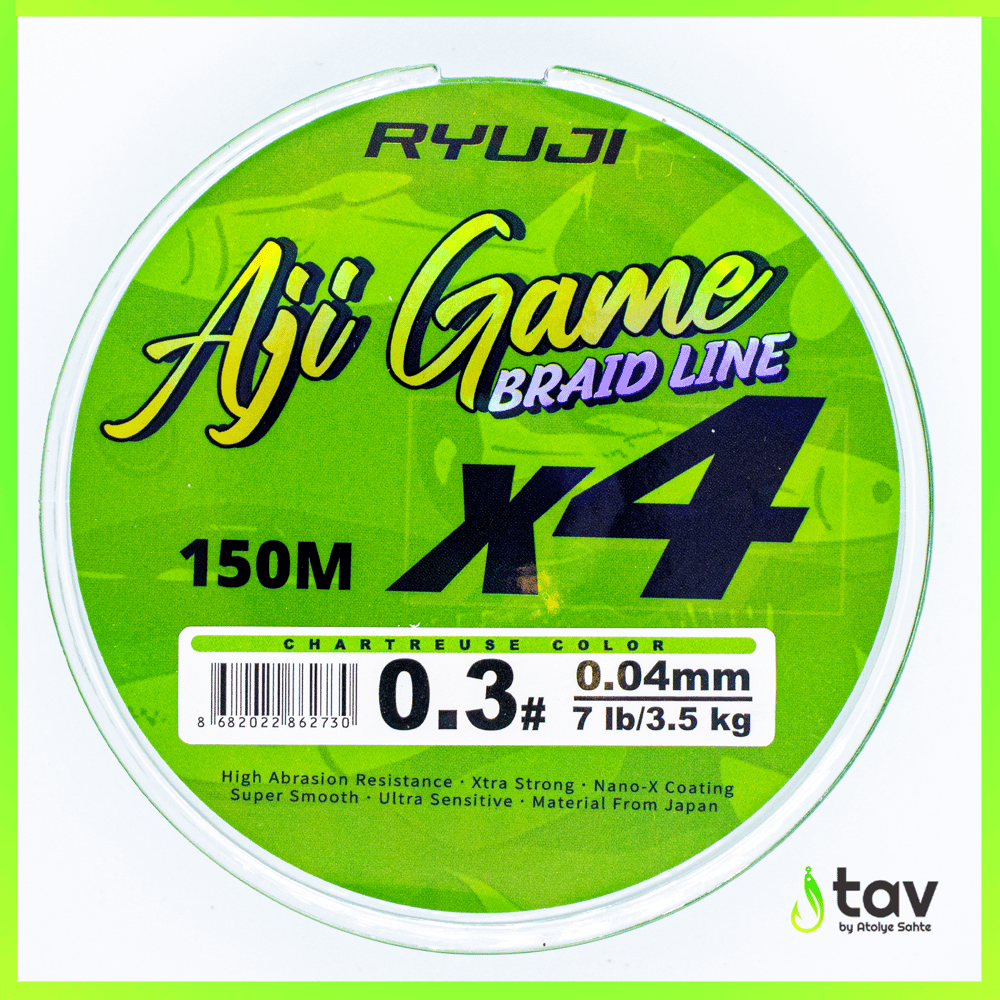 Ryuji Aji Game 4x 0,3PE 150m Chartreuse