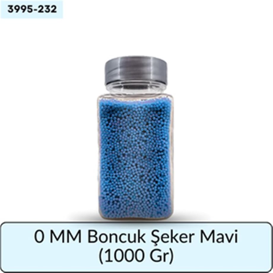 0 Mm Boncuk Şeker Mavi   (1000 Gr)