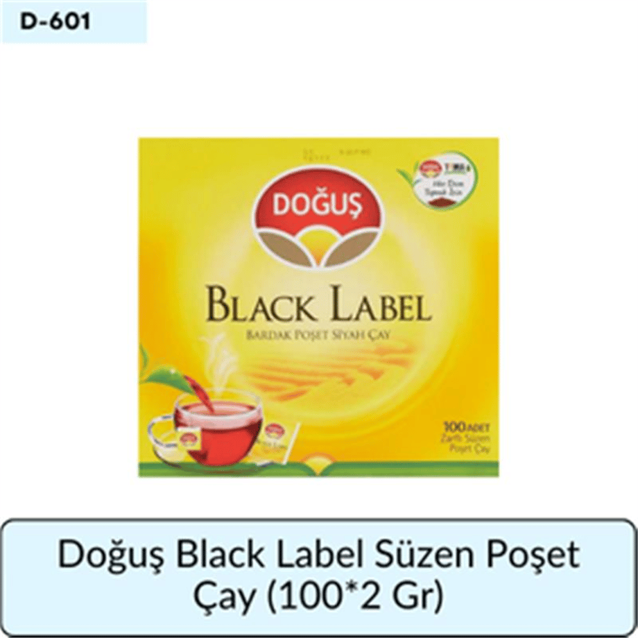 (100*2 Gr)    Doğuş Black Label Süzen Poşet Çay