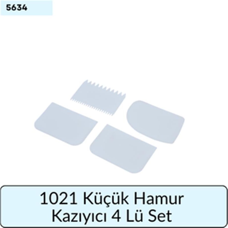 1021 Küçük Hamur Kazıyıcı 4 Lü Set