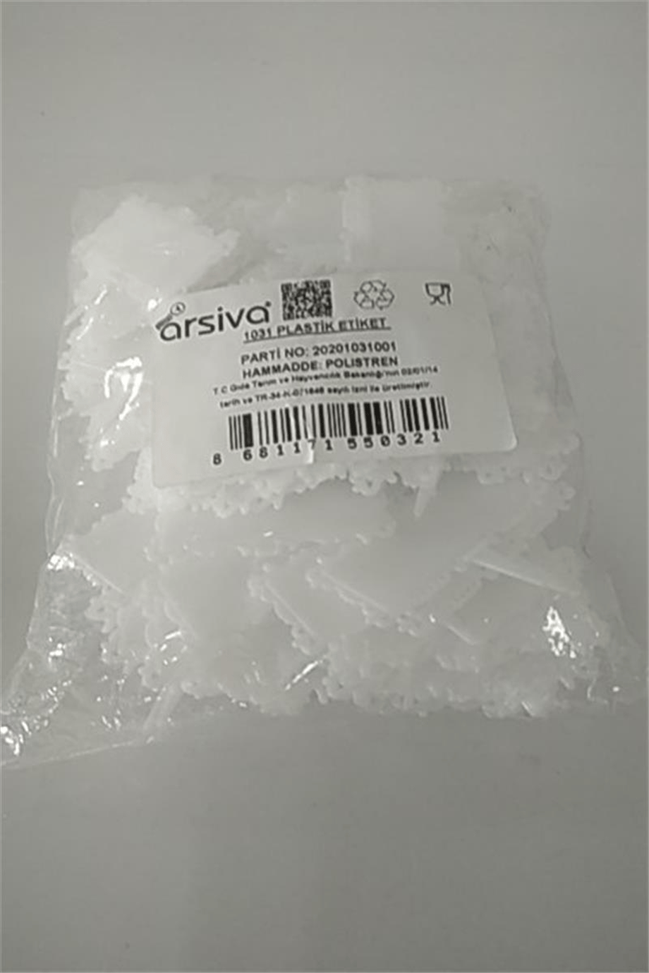 1031 Plastik Fiyat Etiketi (100 Adet)