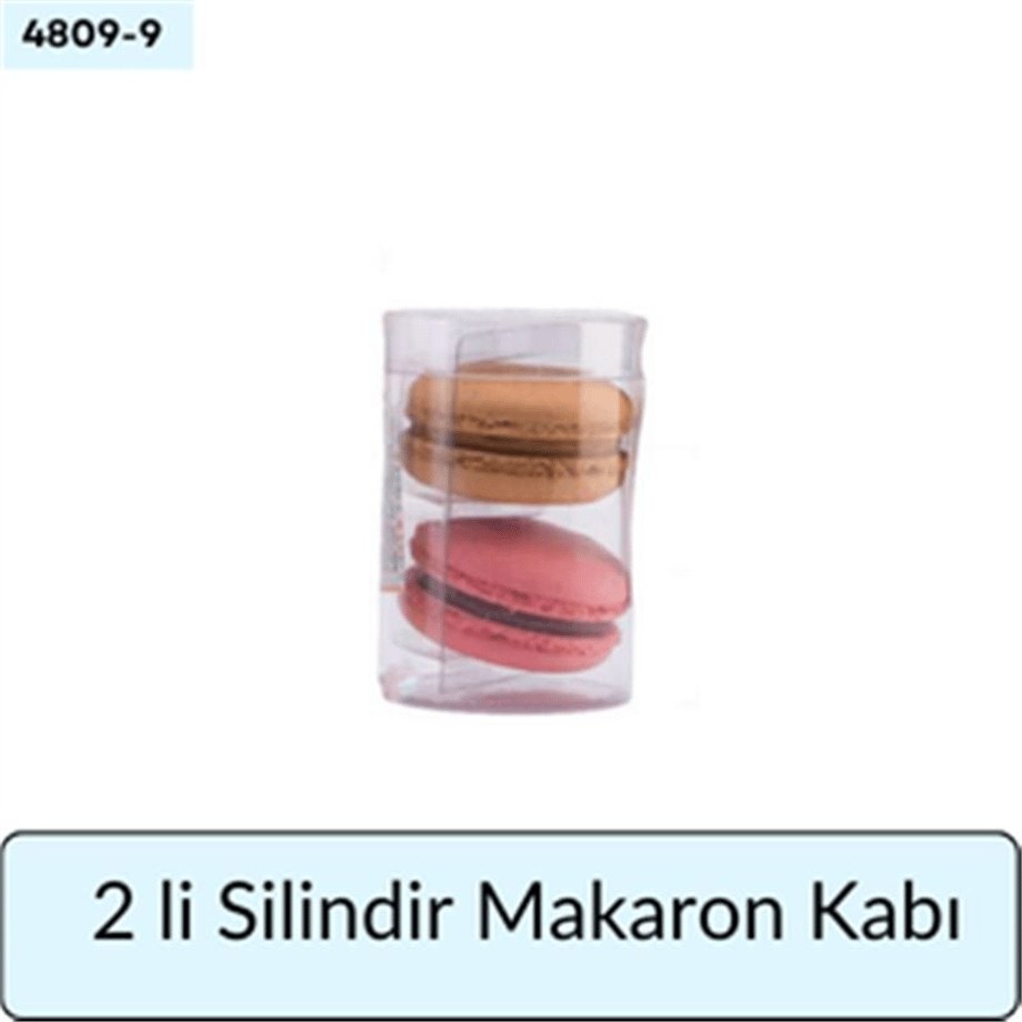2 Lİ SİLİNDİR MAKARON KABI