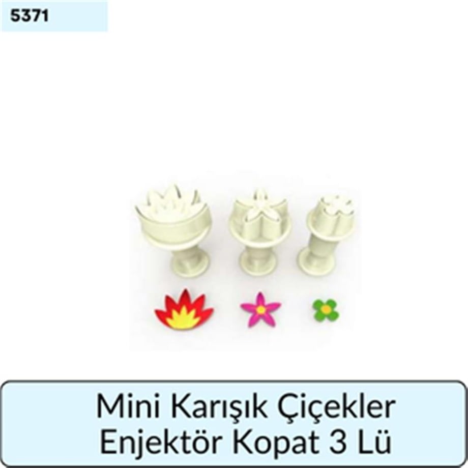 3 Lü Mini Karışık Çiçekler Enjektör Kopat