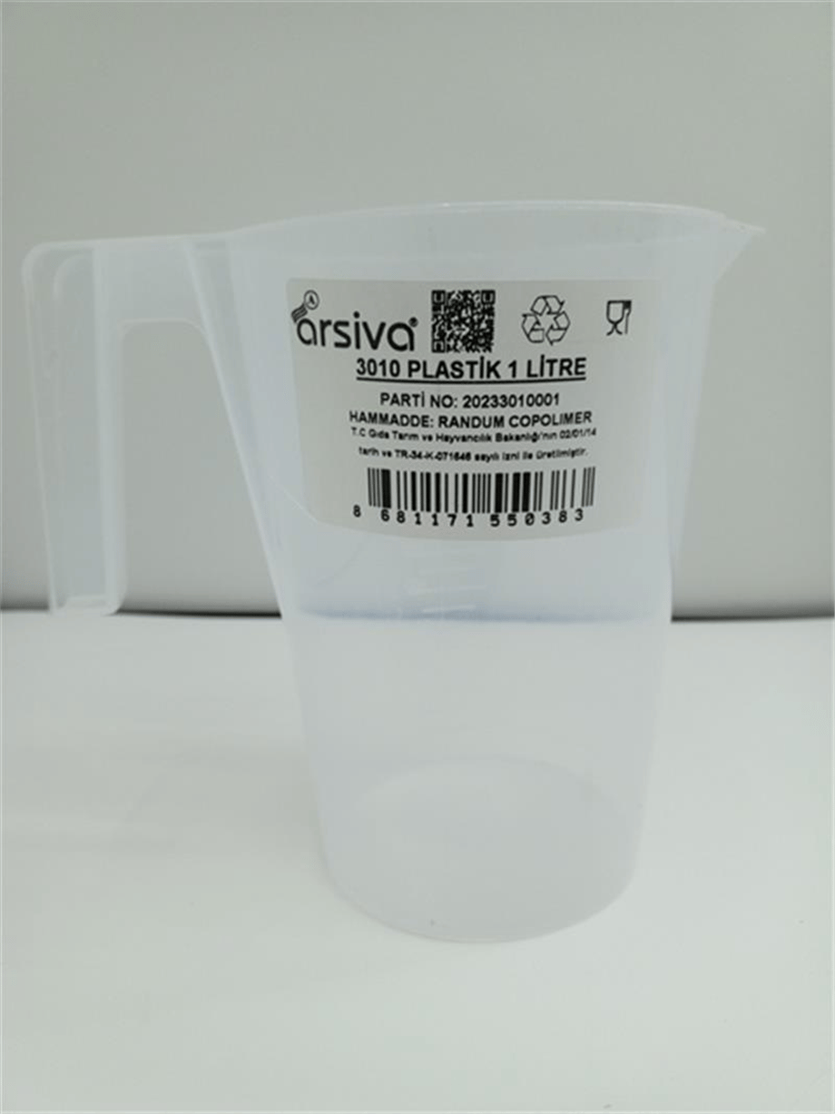 3010 Plastik Litre Ölçek (1 LT)