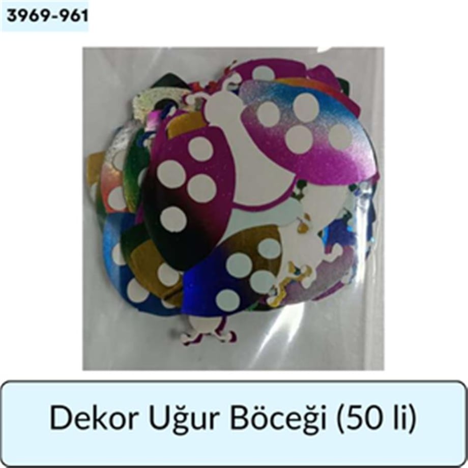 (50 Lİ) Dekor Uğur Böceği