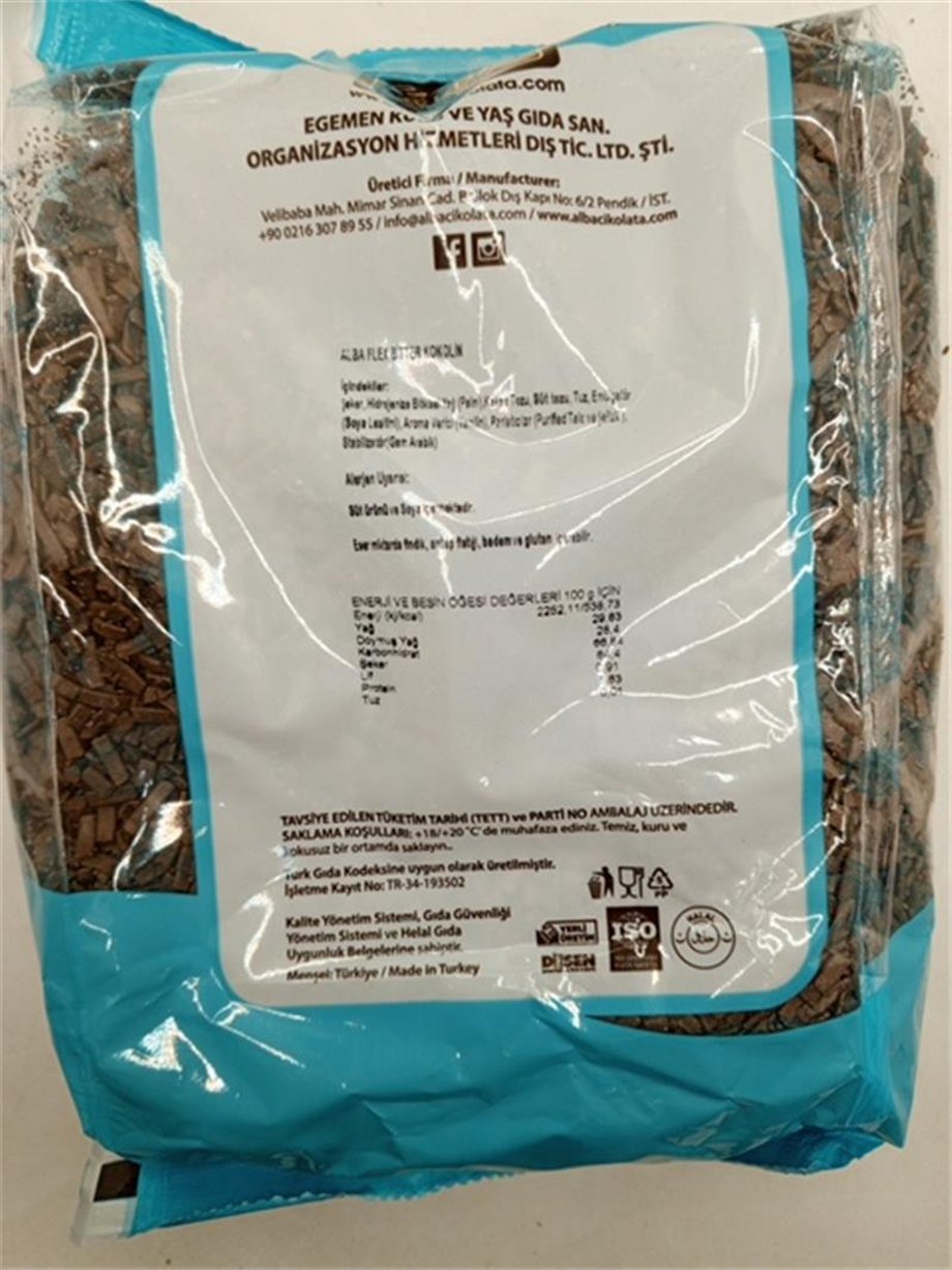 Alba Kokolin Çokoflex Bitter   (1 kg)
