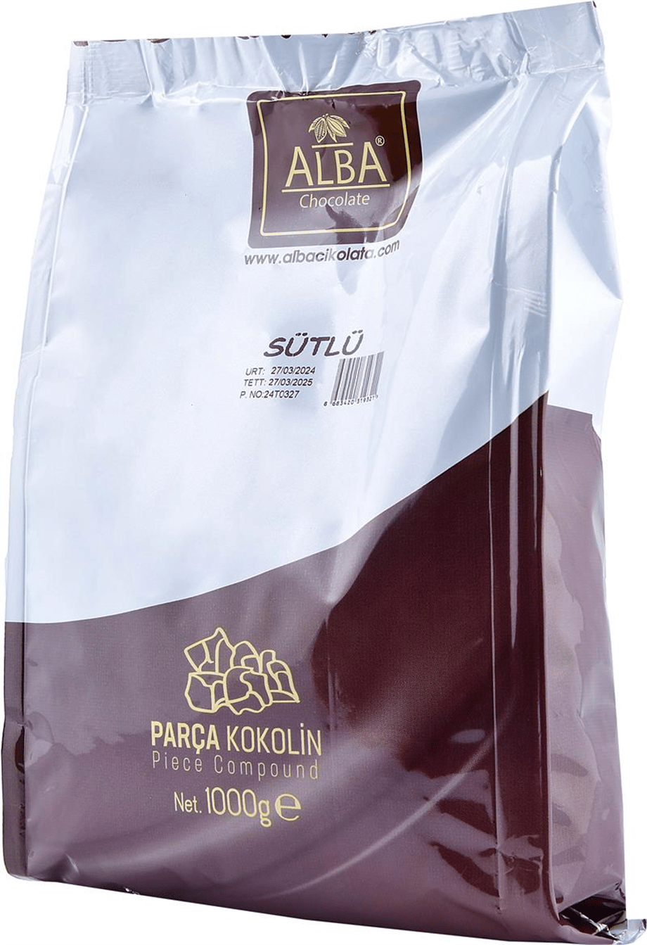 Alba Kokolin Parça Çikolata Sütlü 4/6 Mm   (1 Kg)