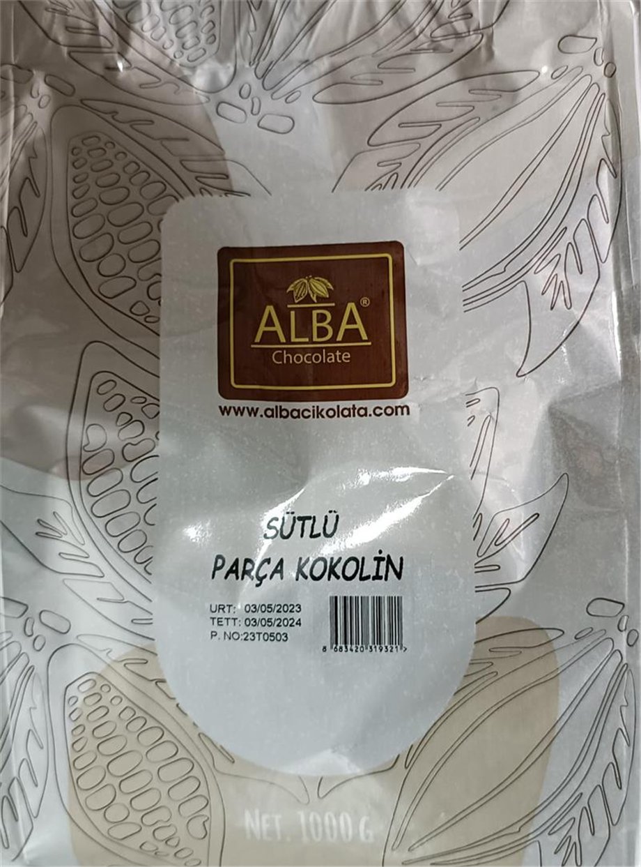 Alba Kokolin Parça Çikolata Sütlü 4/6 Mm   (1 Kg)