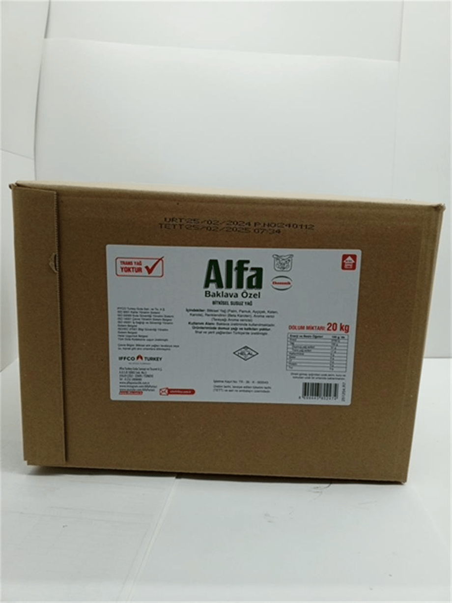 Alfa Yağ Baklavalık Eco Özel   (20 KG)