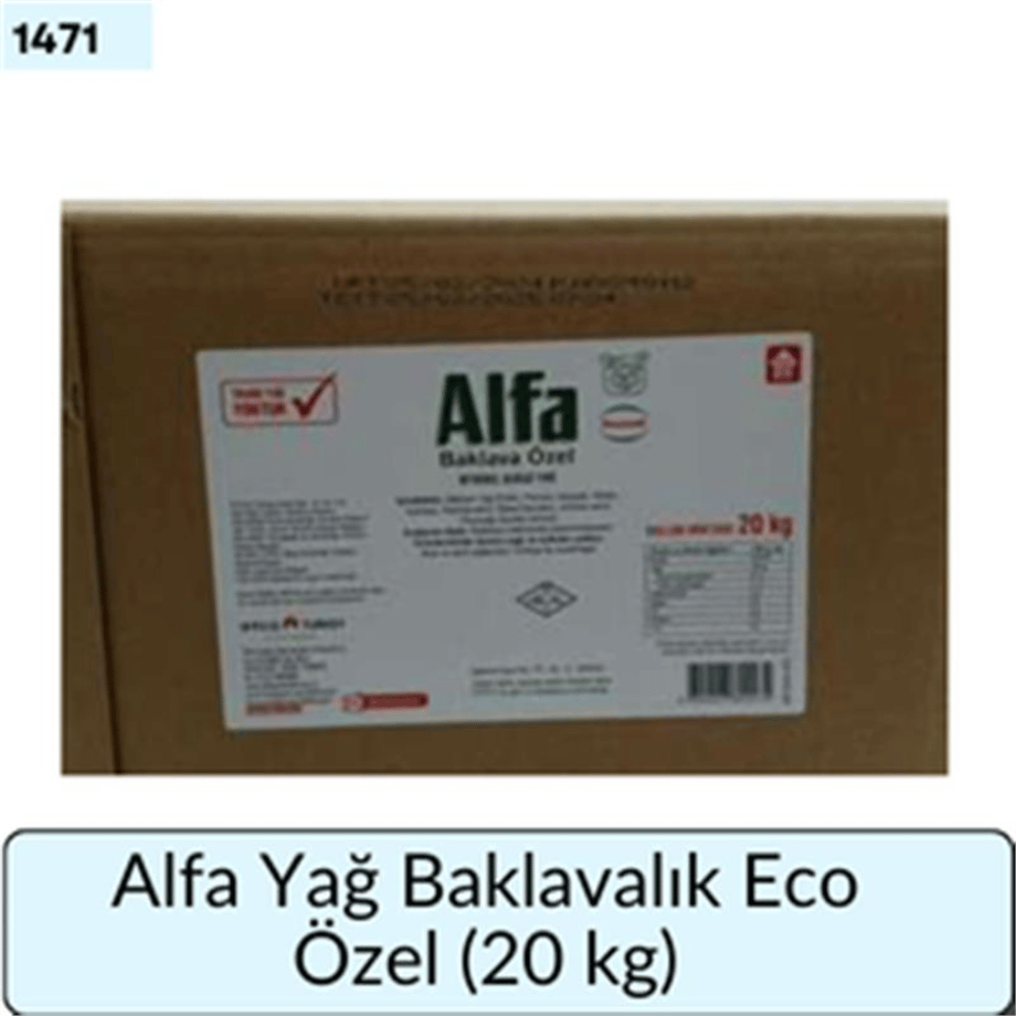 Alfa Yağ Baklavalık Eco Özel   (20 KG)