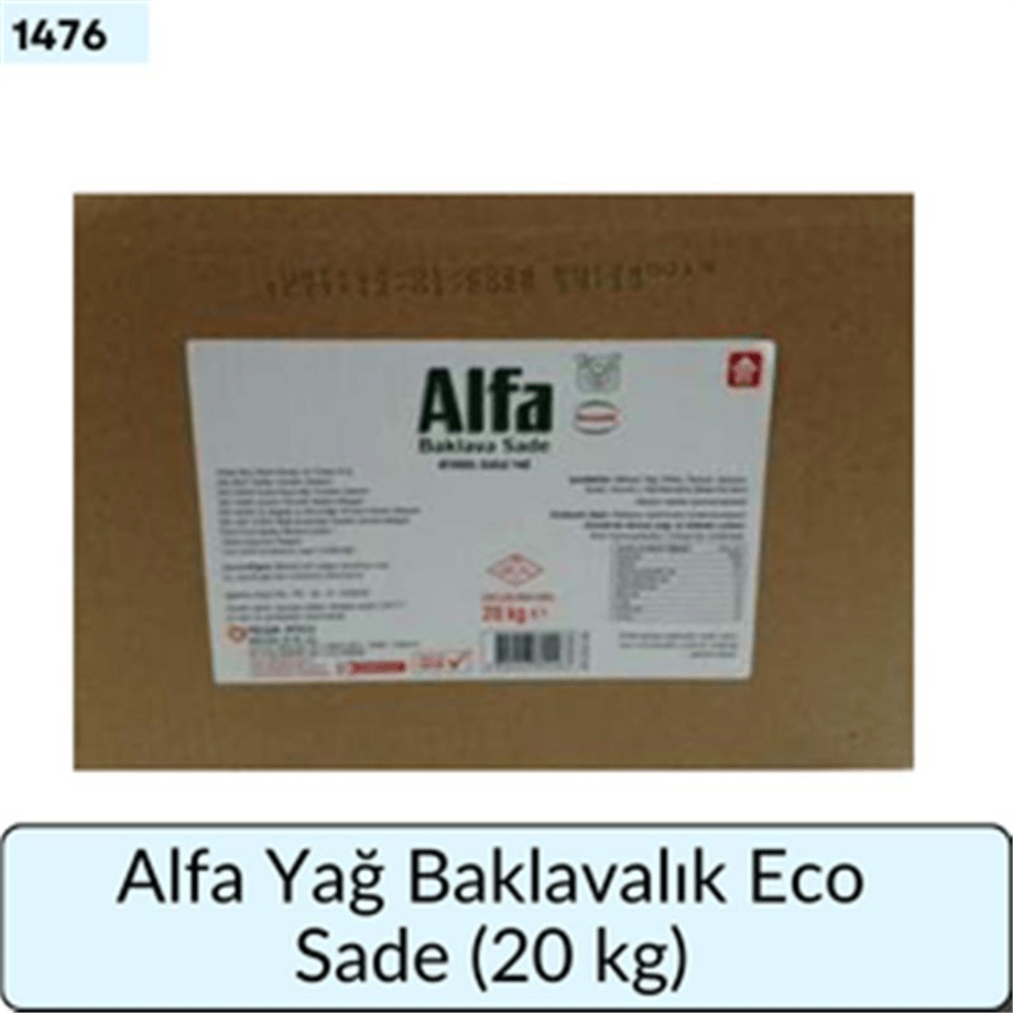 Alfa Yağ Baklavalık Eco Sade   (20 KG)