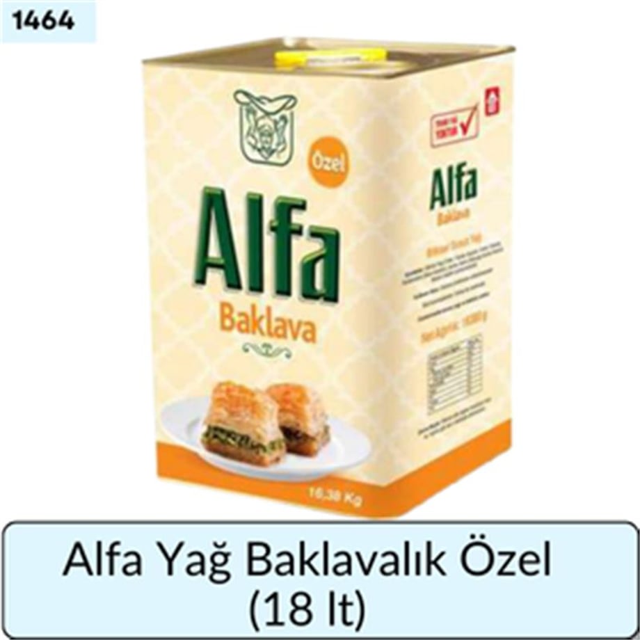 Alfa Yağ Baklavalık Özel   (18 Lt)