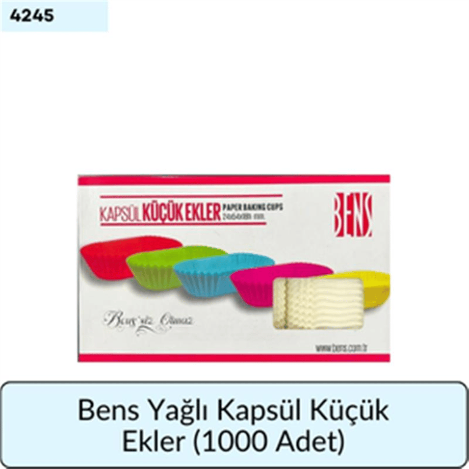 Bens Yağlı Kapsül Küçük Ekler (1000 Adet)