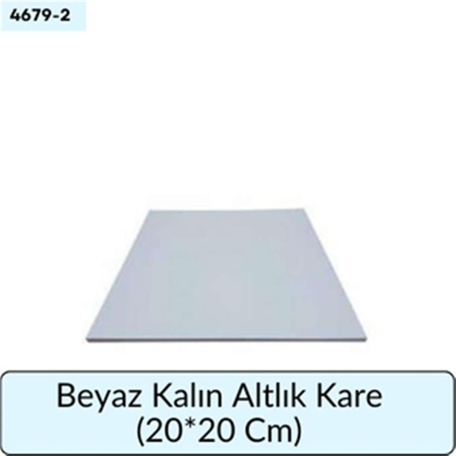 Beyaz Kalın Altlık Kare   (20*20 Cm)
