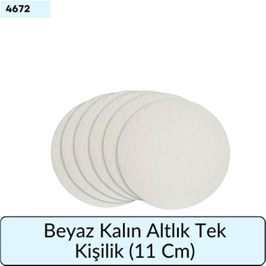 Beyaz Kalın Altlık Tek Kişilik (11 Cm)