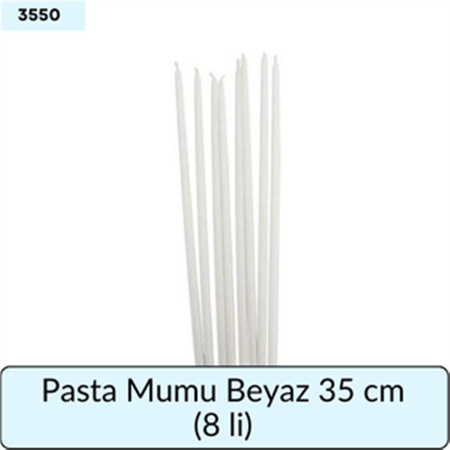 BEYAZ MUM 35 CM (8,Lİ)