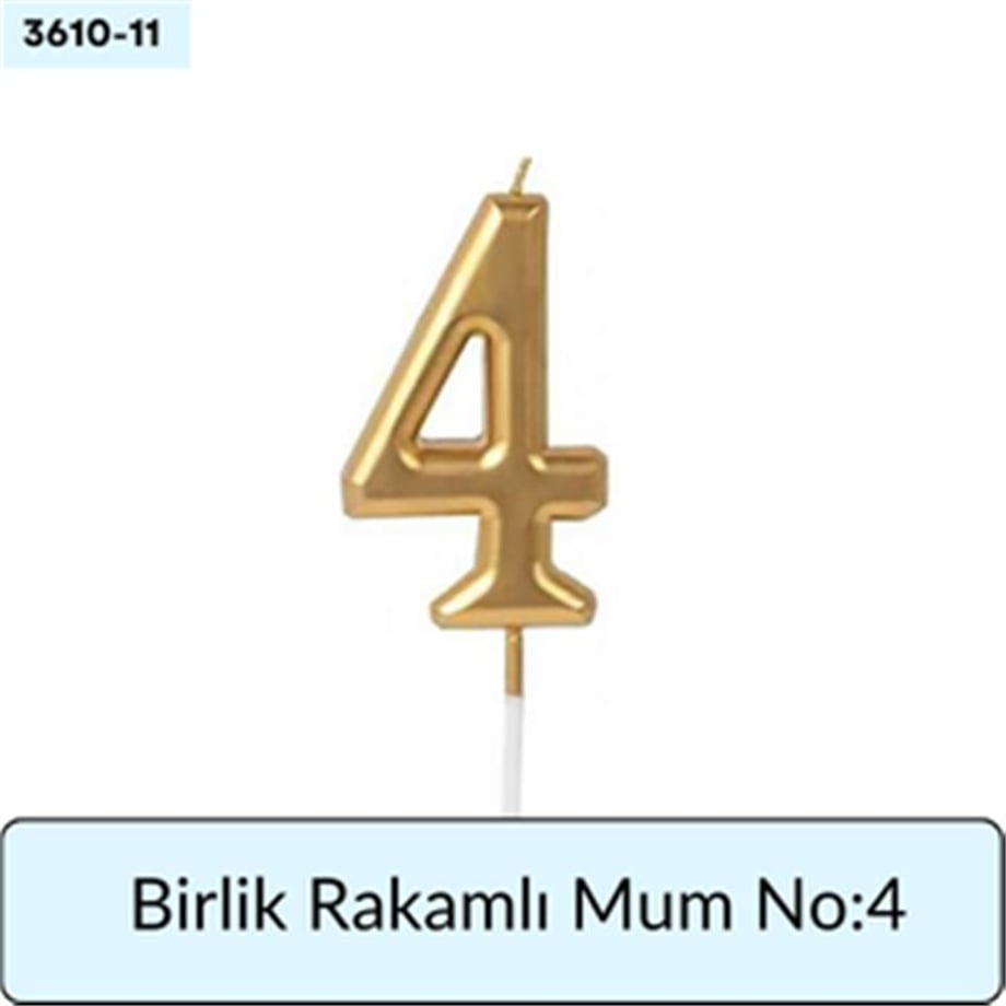 BİRLİK Rakamlı Mum No: 4
