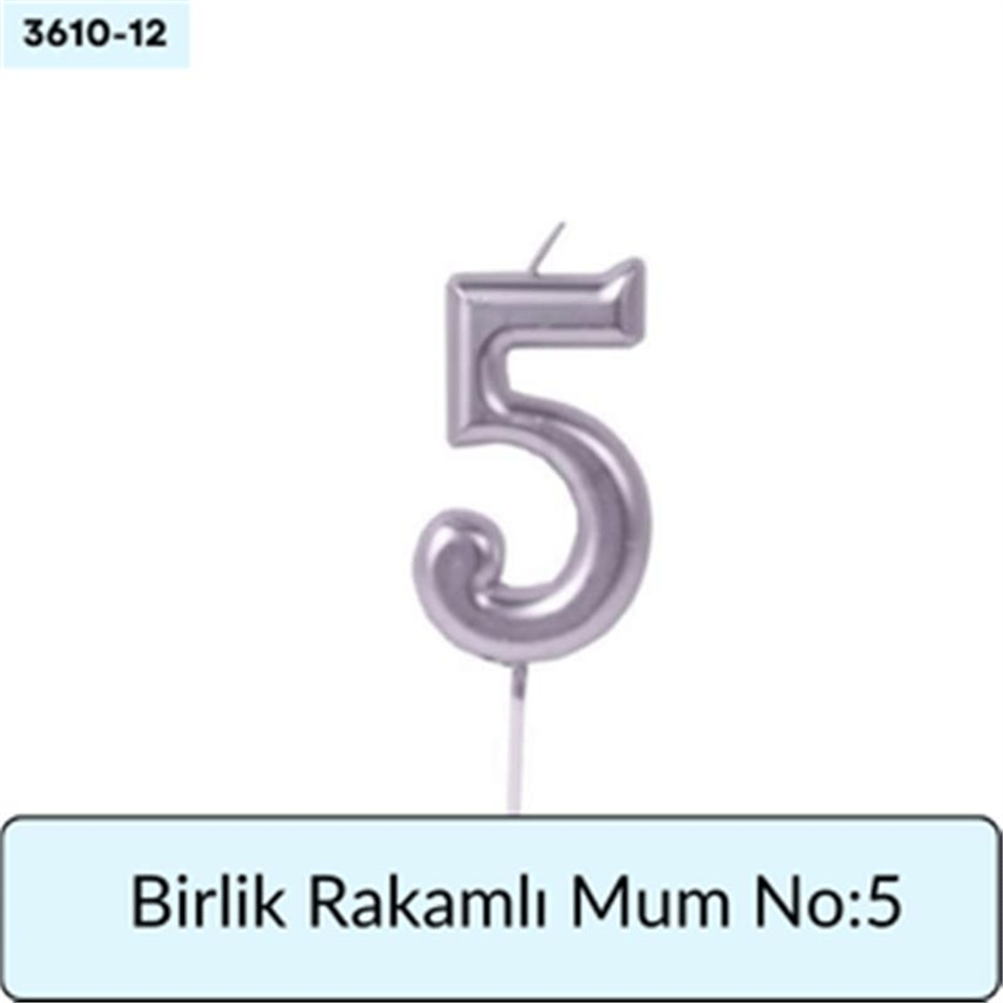 BİRLİK Rakamlı Mum No: 5