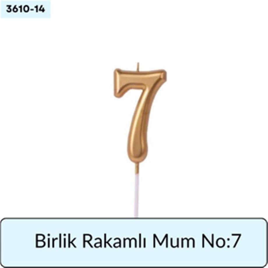 BİRLİK Rakamlı Mum No: 7