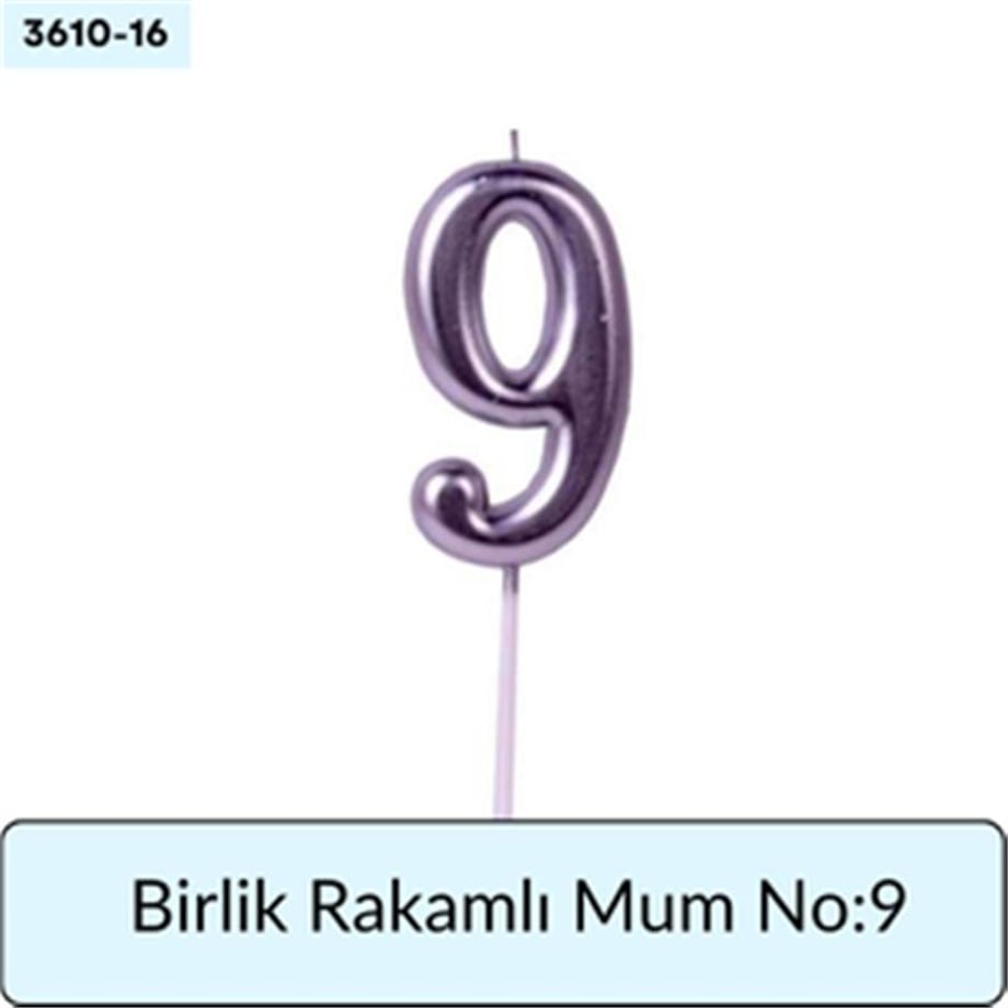 BİRLİK Rakamlı Mum No: 9