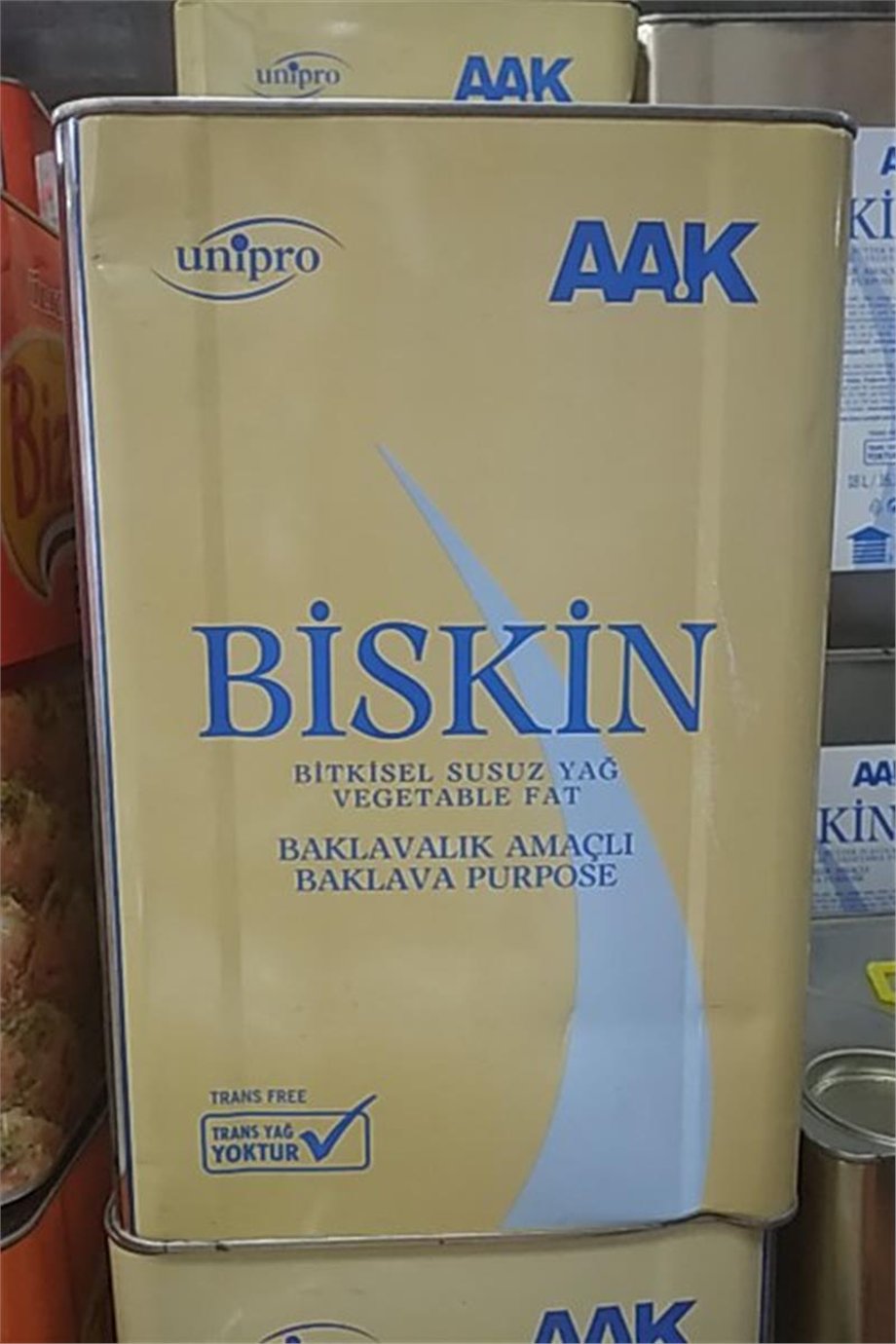 Biskin Yağ Baklavalık Sade   (18 Lt)