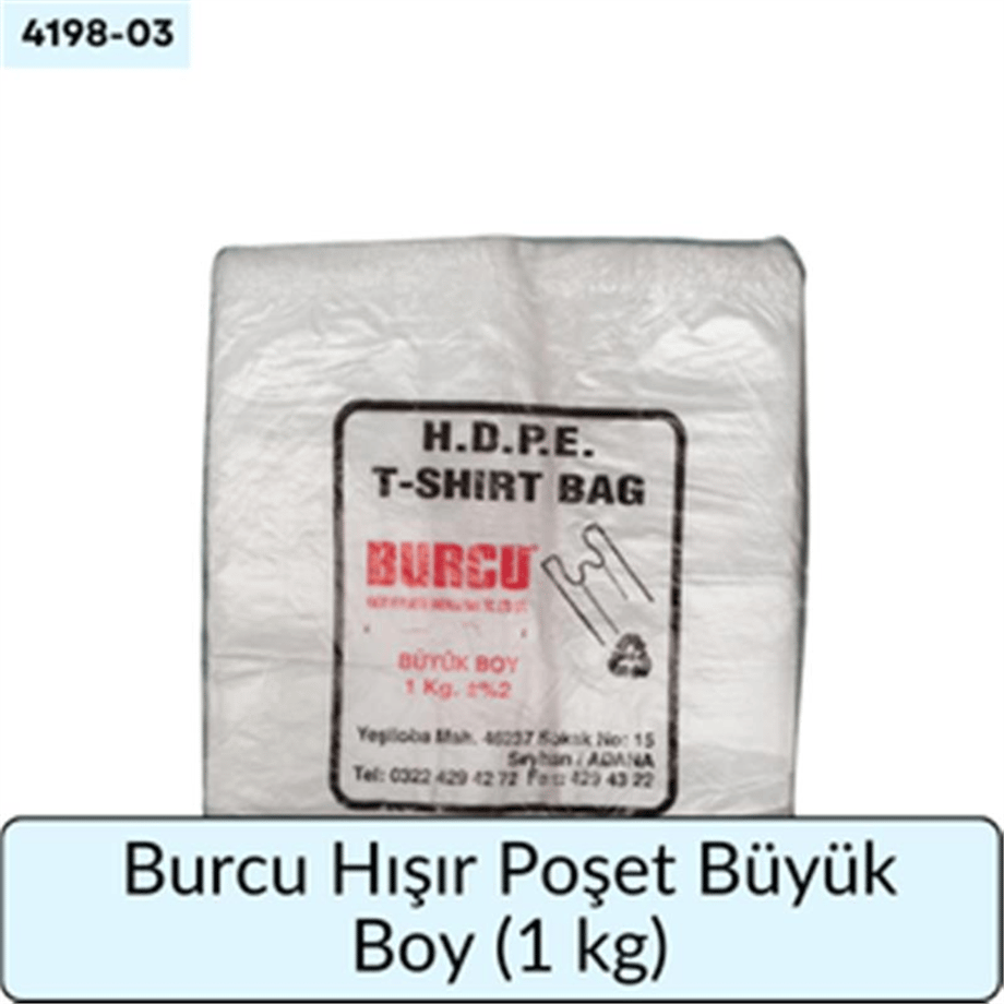 Burcu Hışır Poşet Büyük Boy ( 1 KG )
