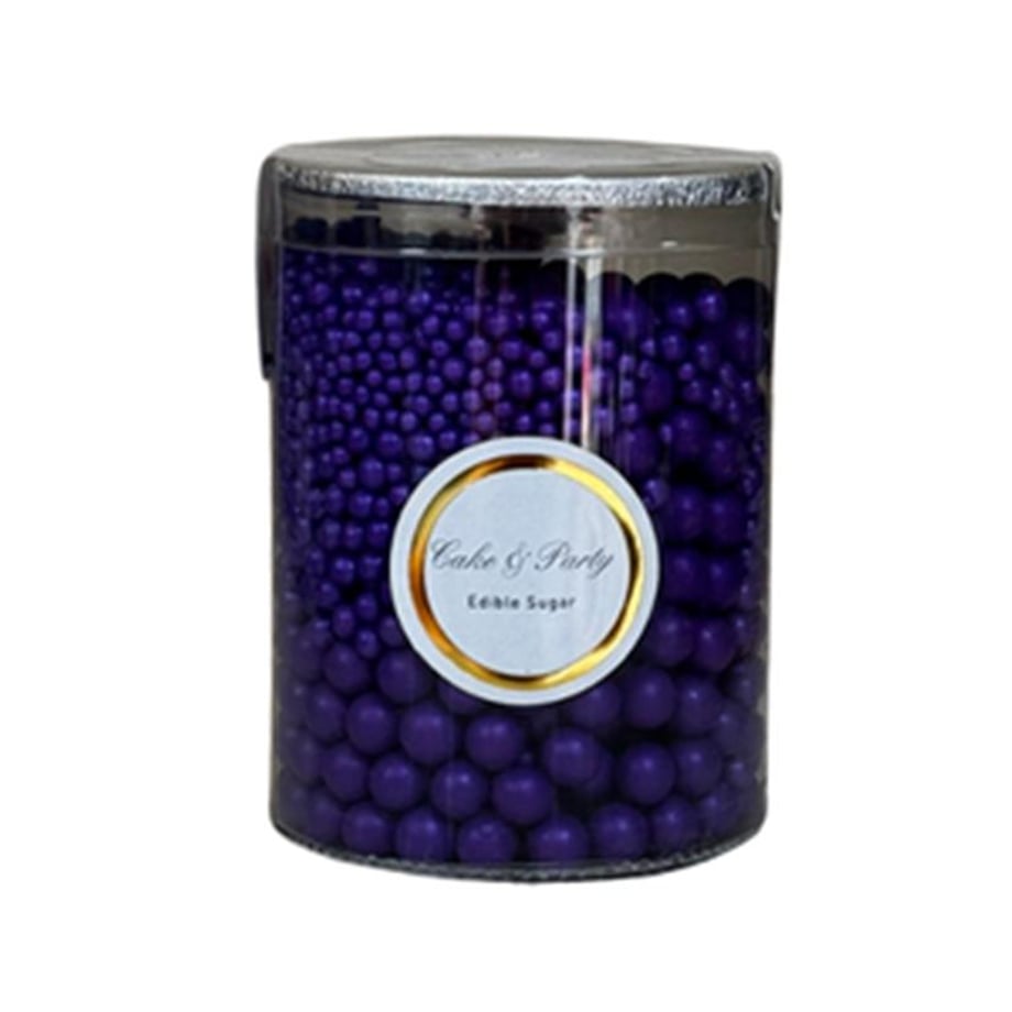 Cakepops Boncuk Karışık Mor  2-4-8 Mm  (250 Gr)