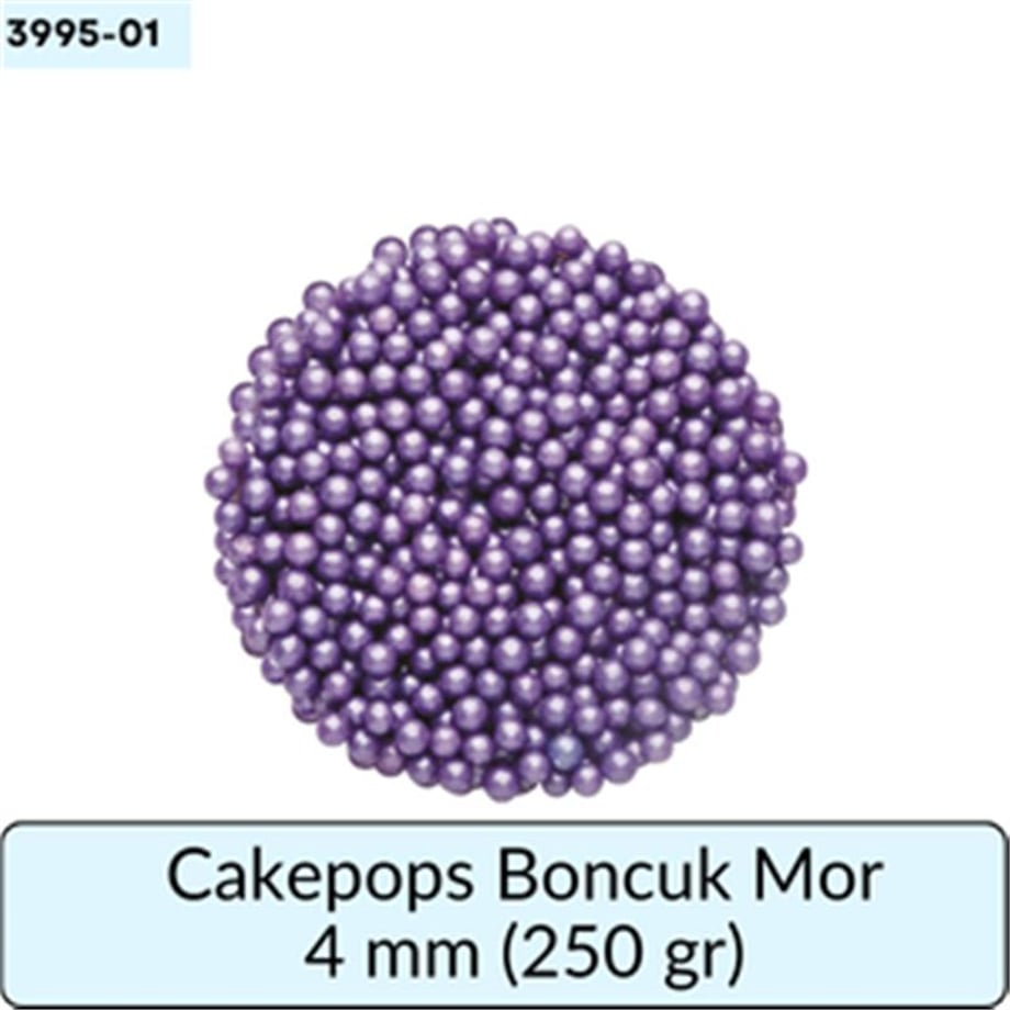Cakepops Boncuk Mor 4 Mm  (250 Gr)