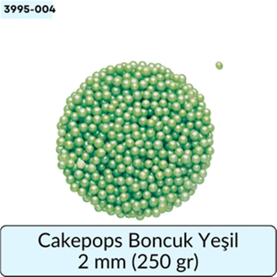 Cakepops Boncuk Yeşil 2 Mm  (250 Gr)