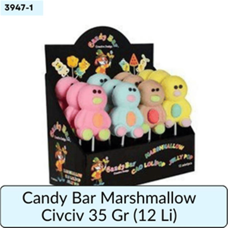 Candy Bar Marshmallow Civciv 35 Gr   (12 Li)
