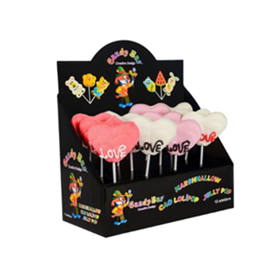 Candy Bar Marshmallow Tırtıklı Kalp 35 Gr  (12 Li)