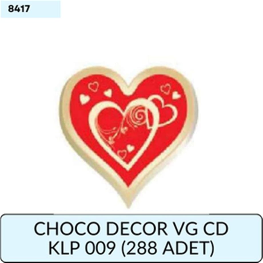CHOCO DECOR VG CD  KLP 009     (288 ADET)