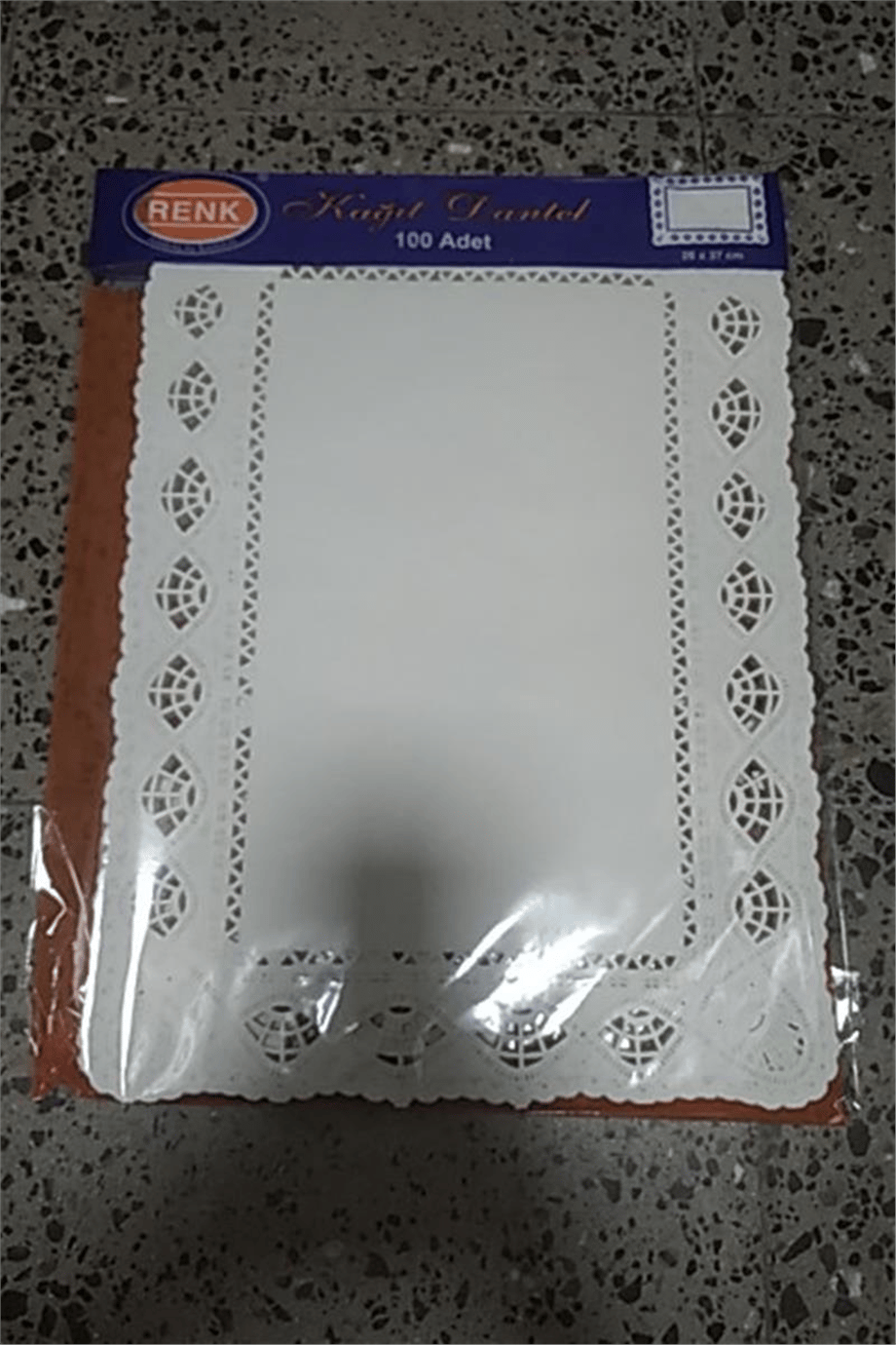 Dantel Mendil Kare 26*37 Cm (100 Adet)