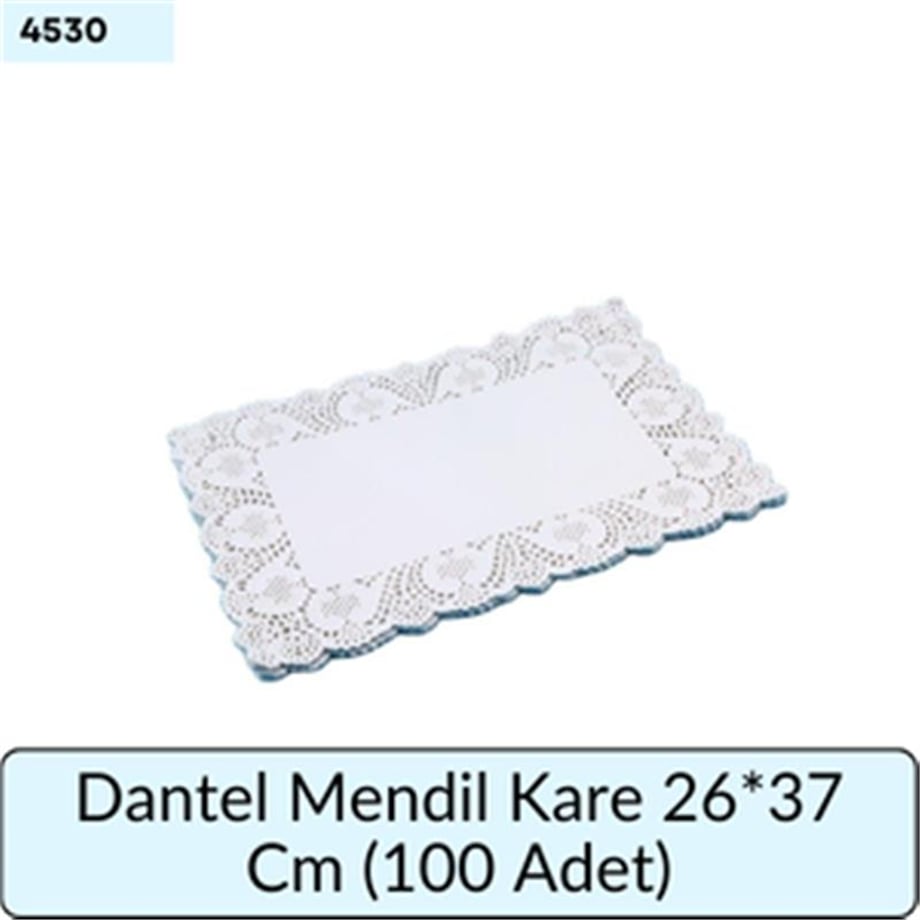 Dantel Mendil Kare 26*37 Cm (100 Adet)