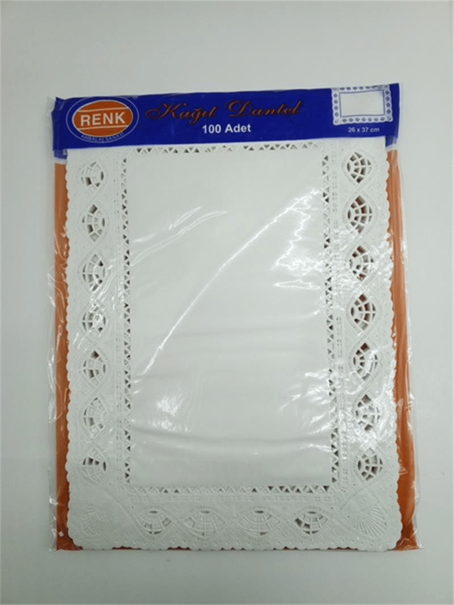 Dantel Mendil Kare 26*37 Cm (100 Adet)