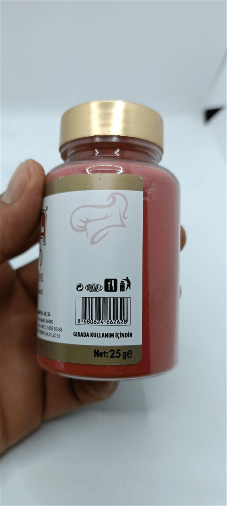 Decol Bordo Yağ Bazlı Lake Toz Gıda Boyası (25 GR)