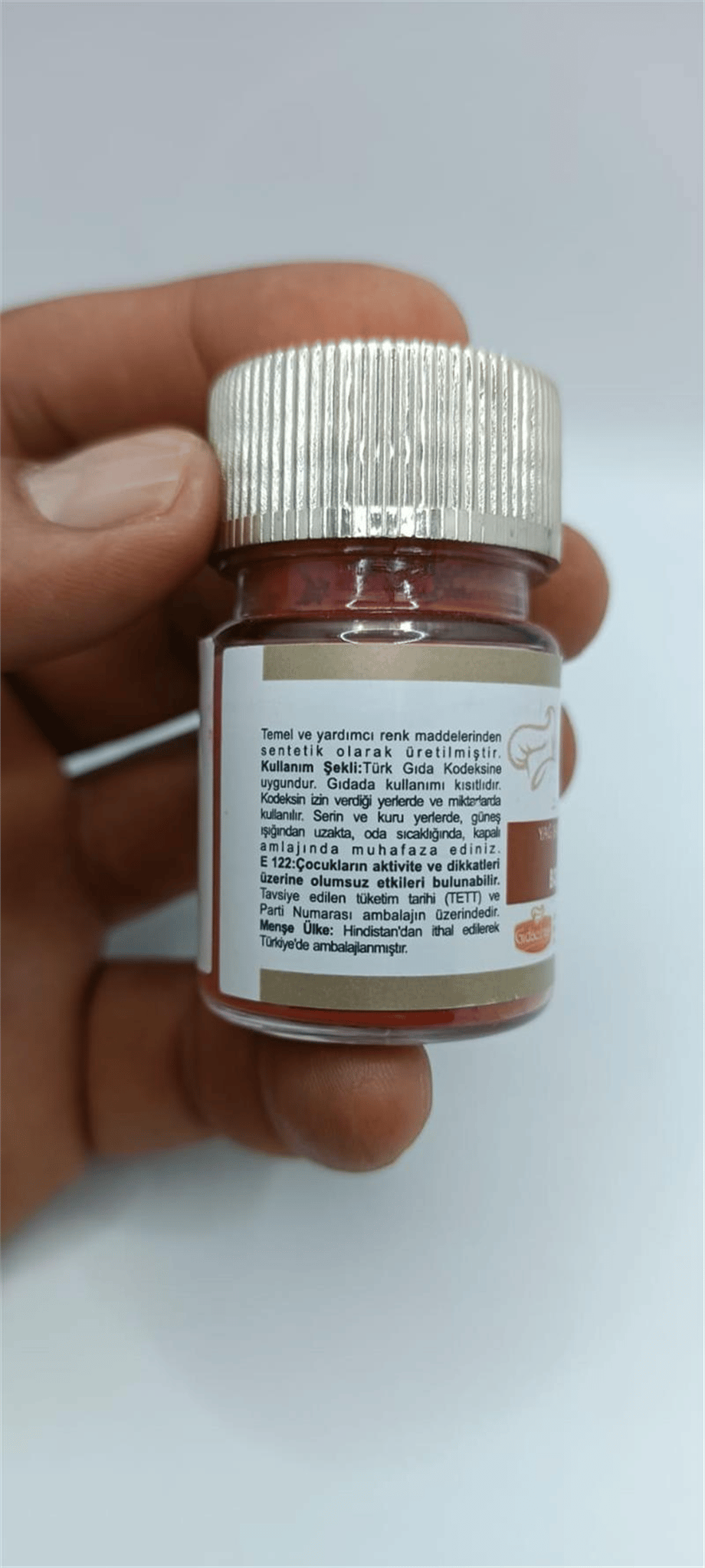 Decol Bordo Yağ Bazlı Lake Toz Gıda Boyası  (7 GR)