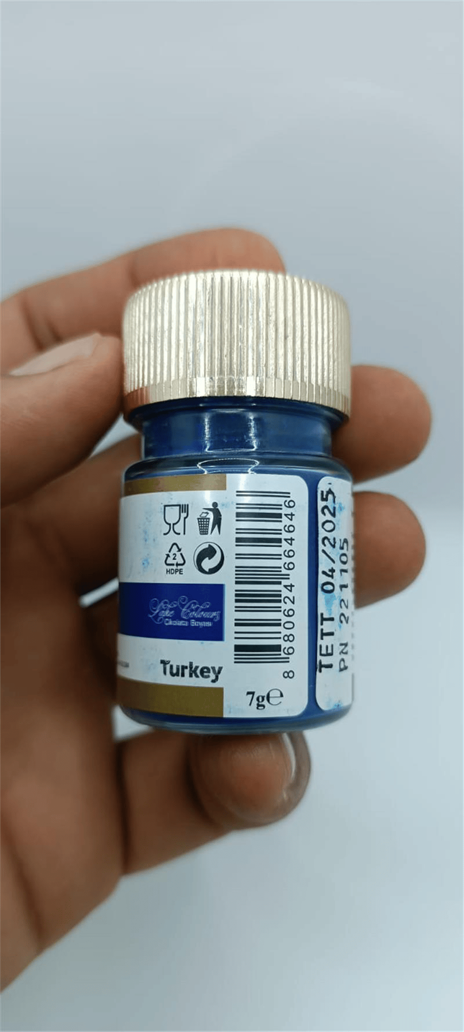 Decol Mavi Yağ Bazlı Lake Toz Gıda Boyası   (7 GR)
