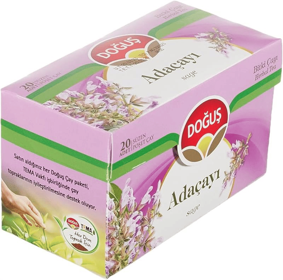 Doğuş Adaçayı Bitki Çayı Süzen Poşet   (20*1,3 Gr)