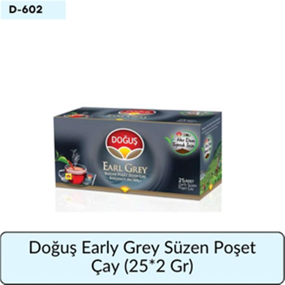 Doğuş Early Grey Süzen Poşet Çay  (25*2 Gr)