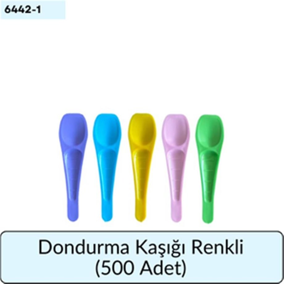 Dondurma Kaşık Renkli   (500 Ad)