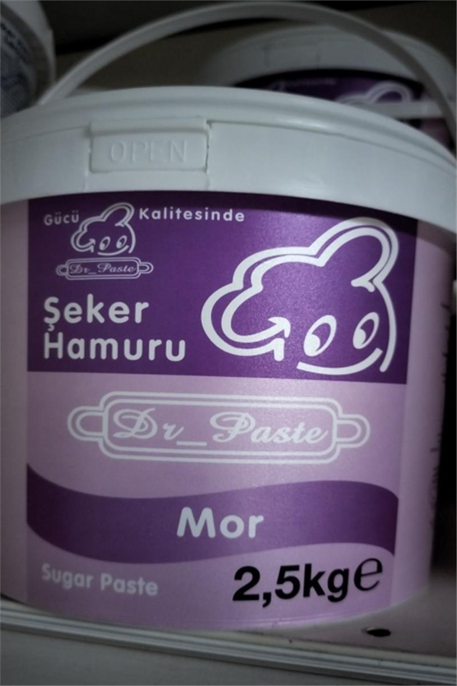 Dr. Paste Şeker Hamuru Mor   (2,5 Kg)