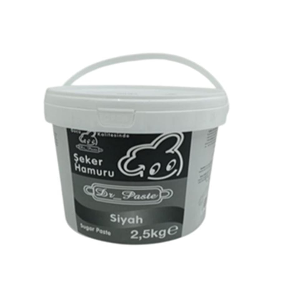 Dr. Paste Şeker Hamuru Siyah   (2,5 Kg)